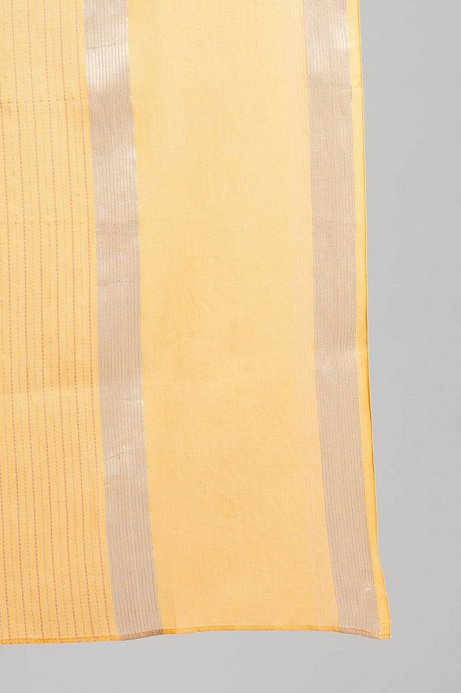 Yellow Yarn-dyed Dupatta
