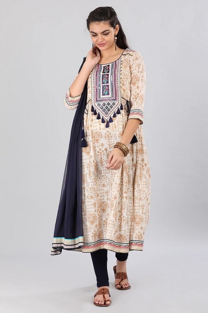 Natural kurta Set
