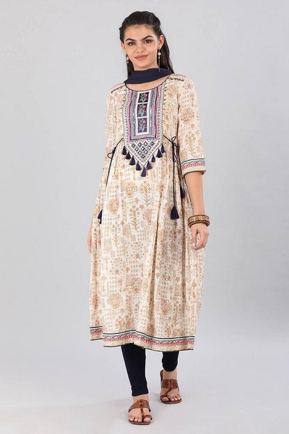 Natural kurta Set