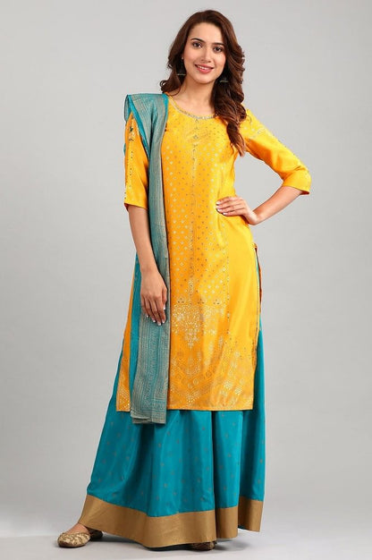Blue Printed Dupatta