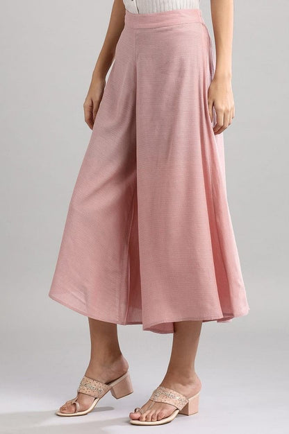 Pink Flared Palazzos