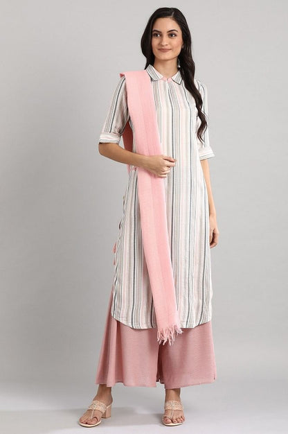 Pink Flared Palazzos