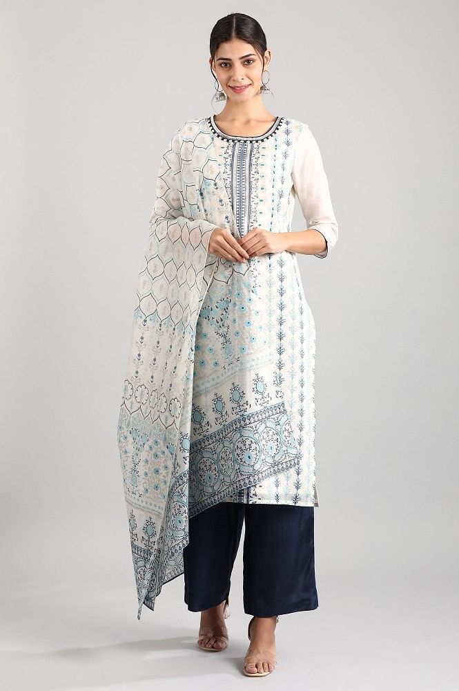 Green Round Neck kurta Set