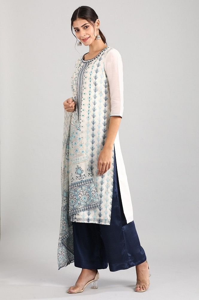 Green Round Neck kurta Set