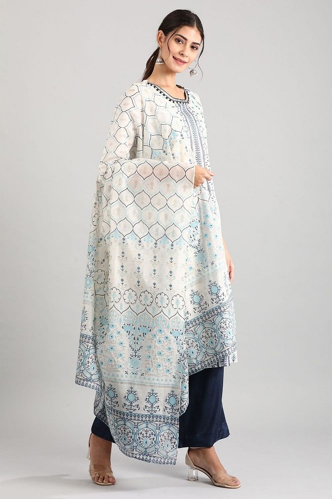 Green Round Neck kurta Set