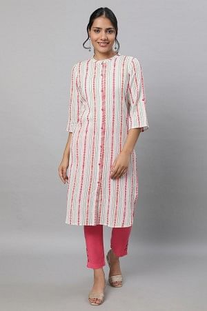 Natural Printed kurta &amp; Trousers Set