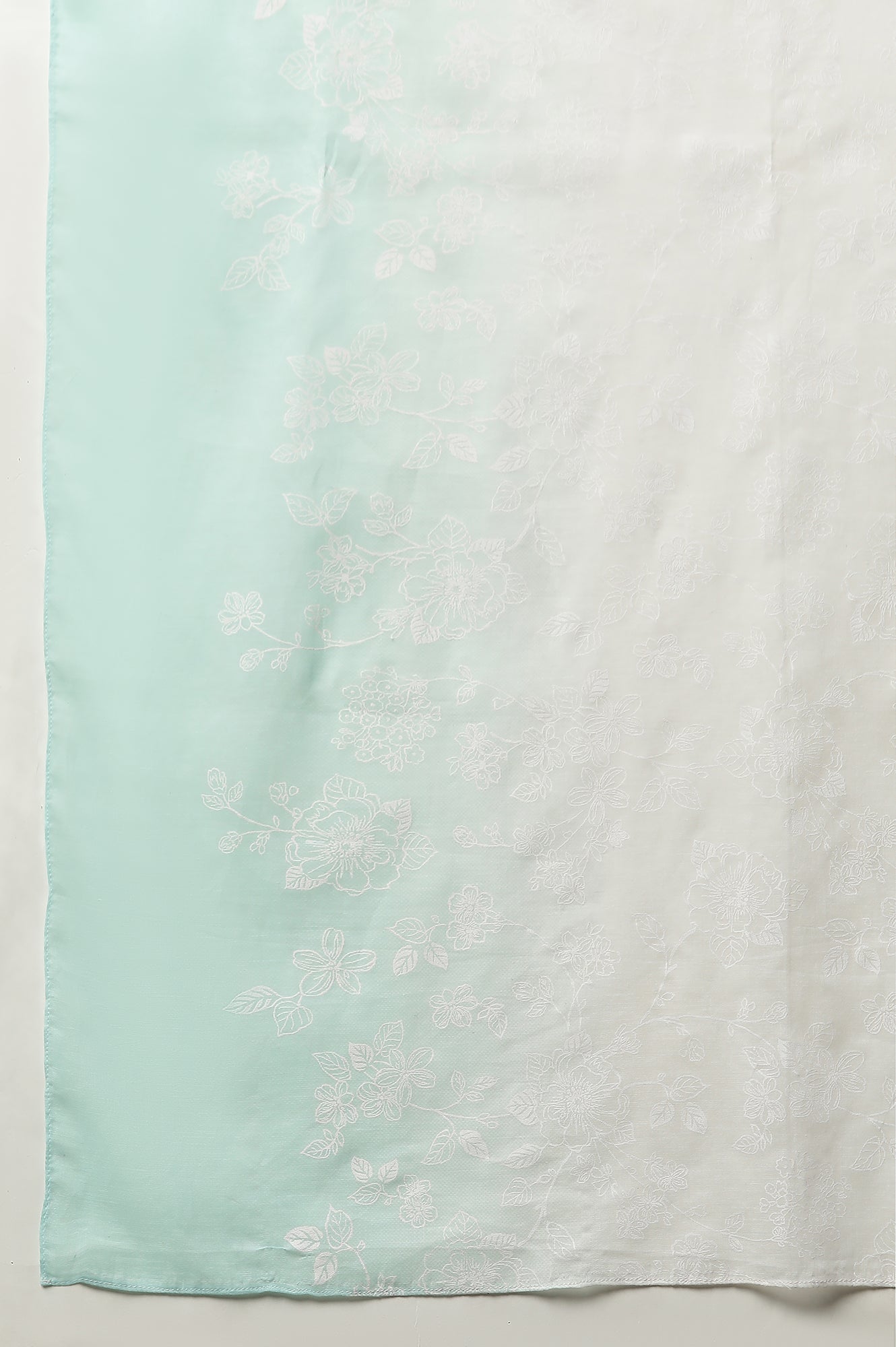 Multi-coloured Floral Printed Cotton Mulmul Stole
